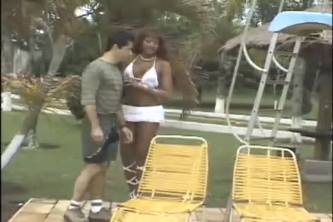 Brazil Gurl plows lad Near The Pool
