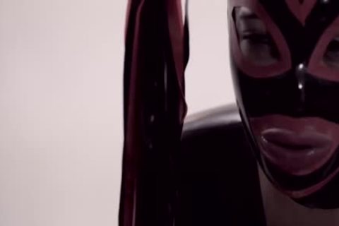 ebon tranny In Latex