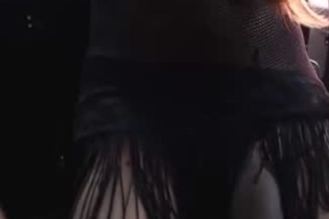 tranny Enjoys Her TS friends large dark rod