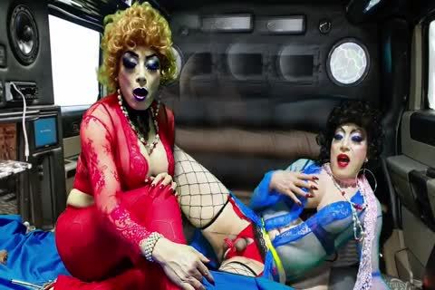 Sissy angel Niclo  have a fun Masturbation In Car