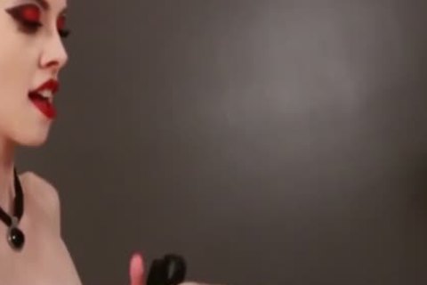 pretty ladyboy River Enza sex toy plowed And strapon plowed
