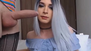 breasty Trans Sucked giant Hard dong