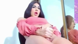 nice-looking latina teen Trans chick Jerks Off Her humongous 10-Pounder