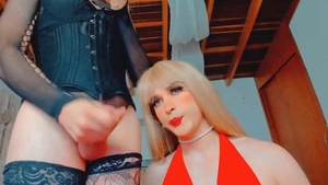 tranny oral stimulation job And anal Riding
