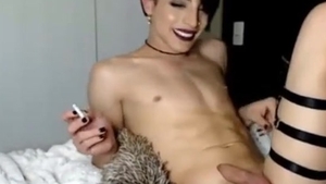 legal age teenager Emo Femboy Jerks Off On web camera