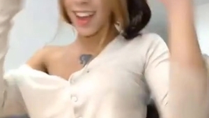 beautiful tranny latin chick Strokes Her Shecock